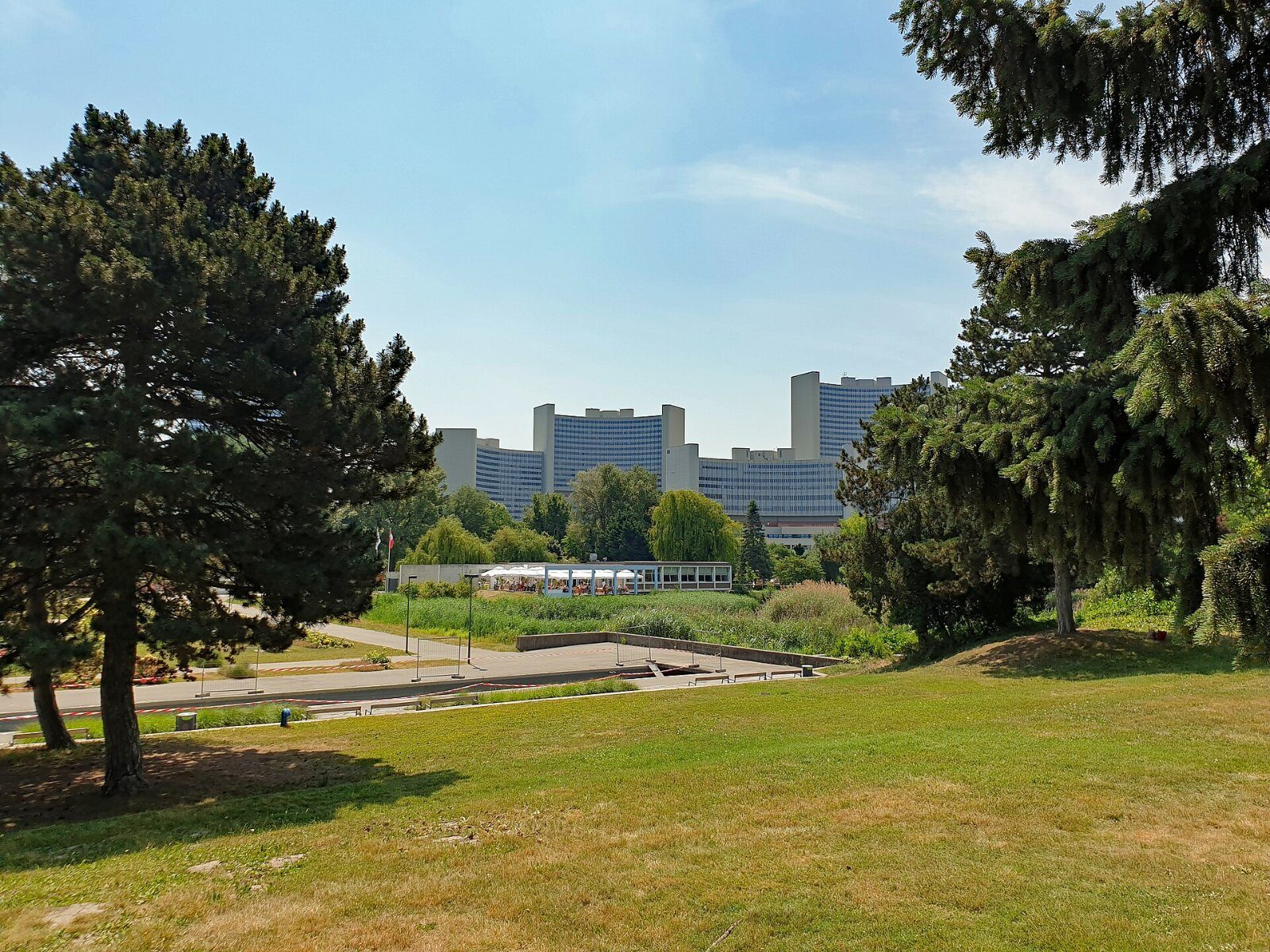 Donaupark with the Vienna International Centre